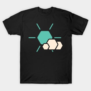 Turquoise Hexagon Sun T-Shirt